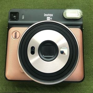 Fujifilm Instax SQ6 Camera - Polaroid style film camera - Blush Gold Coloring